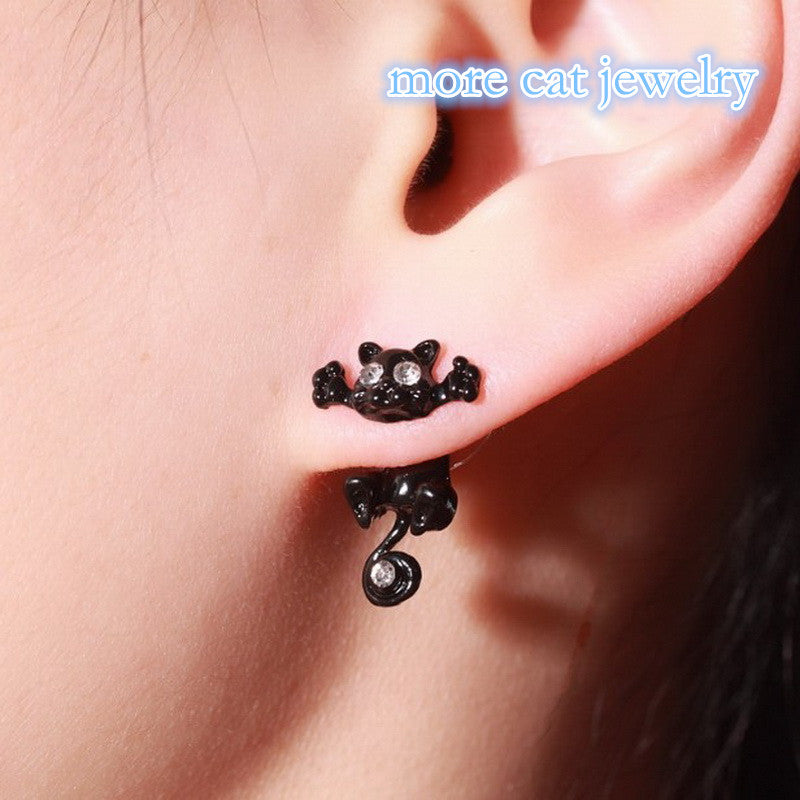 Cute Cat Stud Earrings