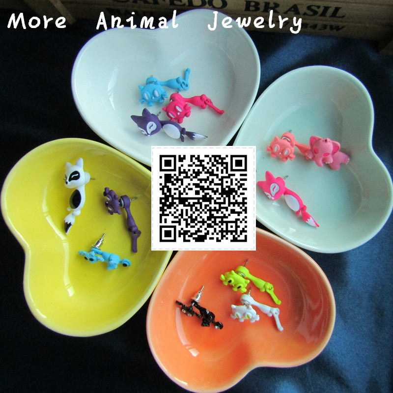Cute Cat Stud Earrings
