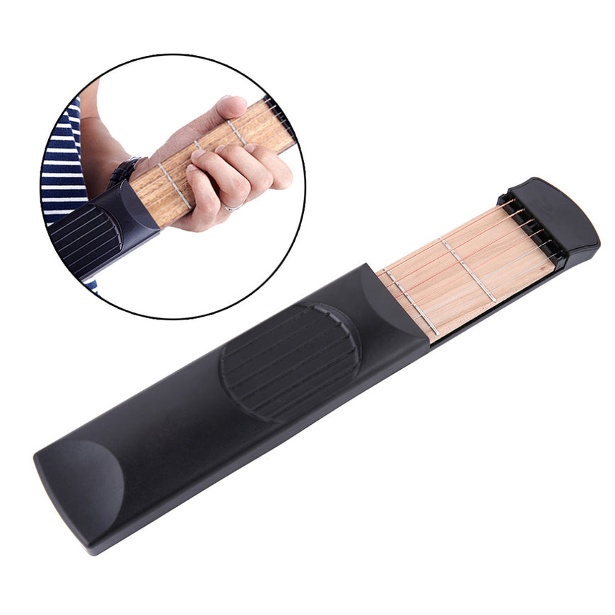 Portable  Guitar Practice Tool: 6 String 4 Fret Model (For Beginners)
