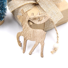 Christmas Tree Decoration Ornaments (Snowflakes, Deer, Bell Star, Tree, Trojan Horse, Angle, Heart)